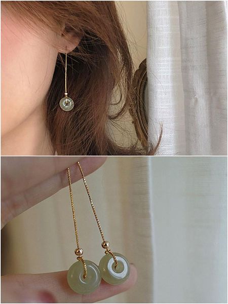 dangle & chandelier vintage concise green white jade long drop earrings for women fashion jewelry party accessories birthday gifts 2021, Silver
dangle & chandelier vintage concise green white jade long drop earrings for women fashion jewelry party accessories birthday gifts 2021, Silver