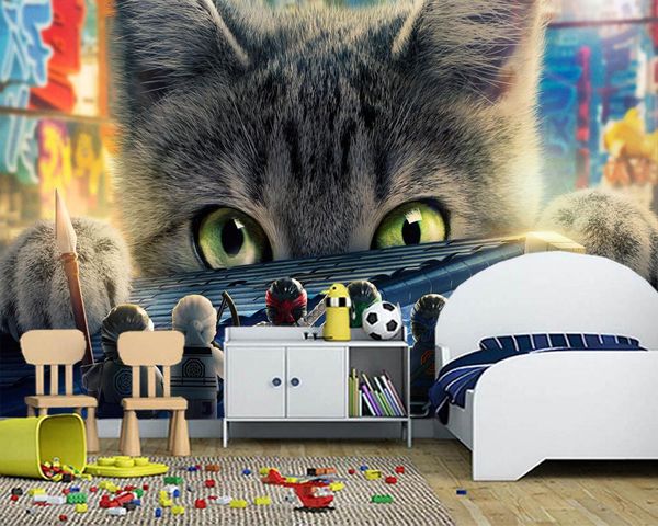 wallpapers custom papel de parede infantil,cartoon cat murals for children's room nursery background wallpaper
wallpapers custom papel de parede infantil,cartoon cat murals for children's room nursery background wallpaper