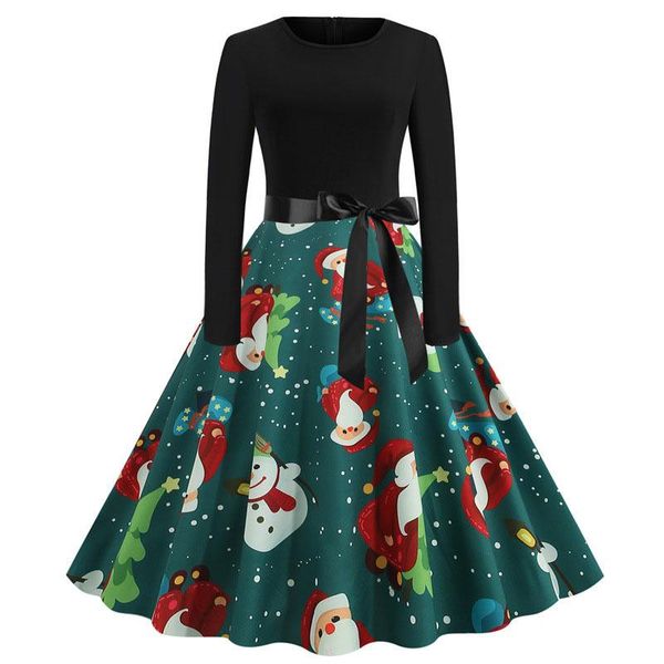 casual dresses christmas print dress housewife elegant long sleeve hepburn sundress winter year clothes retro big swing party costume, Black;gray
casual dresses christmas print dress housewife elegant long sleeve hepburn sundress winter year clothes retro big swing party costume, Black;gray