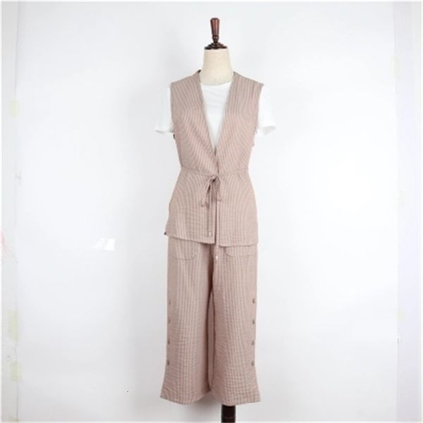 092 in thin form striped three-piece pants to spring and summer new vest broad fashion women's leg urbo, Gray
092 in thin form striped three-piece pants to spring and summer new vest broad fashion women's leg urbo, Gray