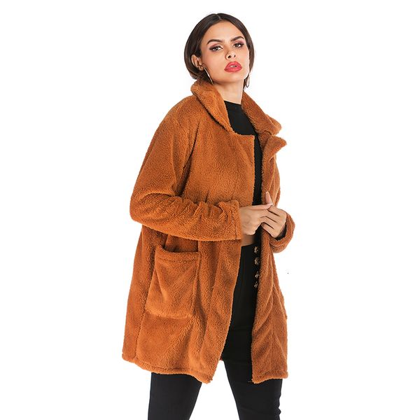 2021 medium long teddy cashmere fleece casual plush overcoat streetwear thick warm winter jacket for women new f5bf, Black;brown
2021 medium long teddy cashmere fleece casual plush overcoat streetwear thick warm winter jacket for women new f5bf, Black;brown