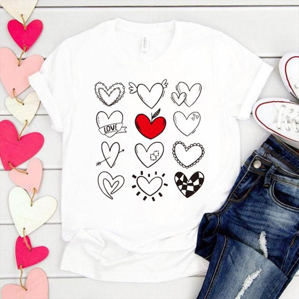 love heart printed and mens women tshirts short sleeve loose white sweet couple t shirt femme woman valentines tee, White;black
love heart printed and mens women tshirts short sleeve loose white sweet couple t shirt femme woman valentines tee, White;black