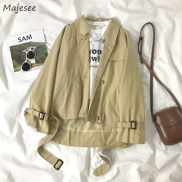basic jackets women khaki solid single breasted vintage design simple boyfriend cool korean style students casual slim, Black;brown
basic jackets women khaki solid single breasted vintage design simple boyfriend cool korean style students casual slim, Black;brown