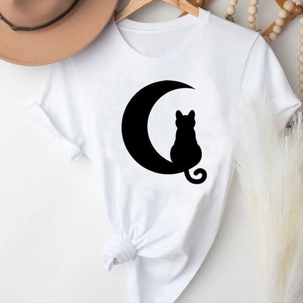 cartoon cat fashion cute women t shirt casual style short sleeve clothes graphic lady print female tee, White
cartoon cat fashion cute women t shirt casual style short sleeve clothes graphic lady print female tee, White