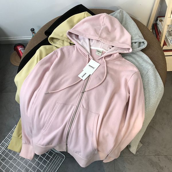 2021 zip up hoodies spring autumn women color hooded sweatshirt with pocket harajuku long yx8s, Black
2021 zip up hoodies spring autumn women color hooded sweatshirt with pocket harajuku long yx8s, Black