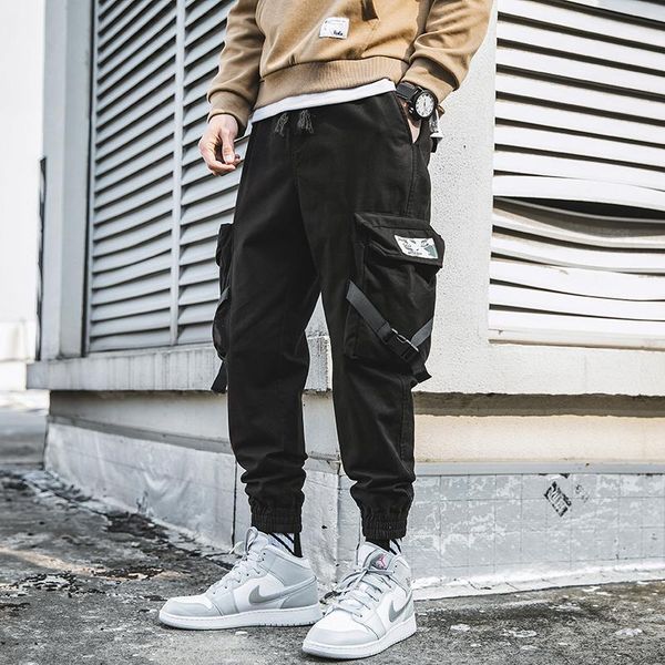 men's pants 2021 arrival multi-pockets fashion style jogger trousers hip hop spring autumn casual street male harem, Black
men's pants 2021 arrival multi-pockets fashion style jogger trousers hip hop spring autumn casual street male harem, Black
