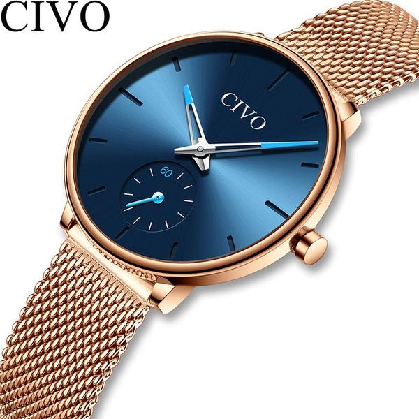 wristwatches civo watches womens quartz watch ladies waterproof steel mesh strap women's bracelet clock montre femme, Slivery;brown
wristwatches civo watches womens quartz watch ladies waterproof steel mesh strap women's bracelet clock montre femme, Slivery;brown