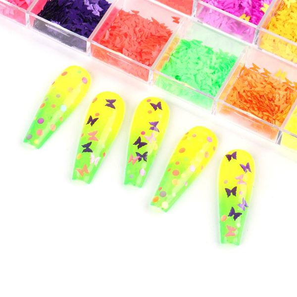 nail art decorations 5g/bag 7 colors fluorescent butterfly flakes 3d colorful polish manicure diy sparkling paillettes, Silver;gold
nail art decorations 5g/bag 7 colors fluorescent butterfly flakes 3d colorful polish manicure diy sparkling paillettes, Silver;gold