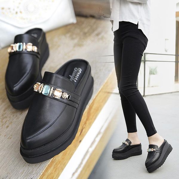 slippers platform shoes woman wedges pointed toe creepers muffin black crystal mules slides casual comfy summer flip flops
slippers platform shoes woman wedges pointed toe creepers muffin black crystal mules slides casual comfy summer flip flops