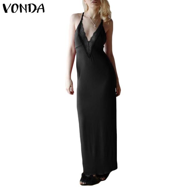 casual dresses maxi long dress lace v-neck backless spaghetti strap sleeveless party vonda women bohemian vestidos femme, Black;gray
casual dresses maxi long dress lace v-neck backless spaghetti strap sleeveless party vonda women bohemian vestidos femme, Black;gray