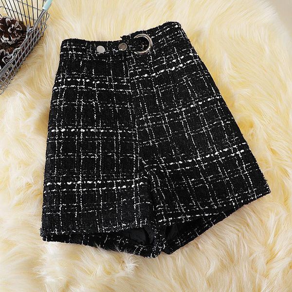 women's shorts 2021 autumn winter women fashion high waist wide leg female casual woolen ladies warm pockets loose q831, White;black
women's shorts 2021 autumn winter women fashion high waist wide leg female casual woolen ladies warm pockets loose q831, White;black