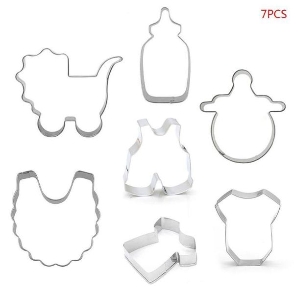 baking moulds 7pcs cake cutter steel baby mold cookware knife diy bread biscuit cookie chocolate stroller feeding bottle bib
baking moulds 7pcs cake cutter steel baby mold cookware knife diy bread biscuit cookie chocolate stroller feeding bottle bib