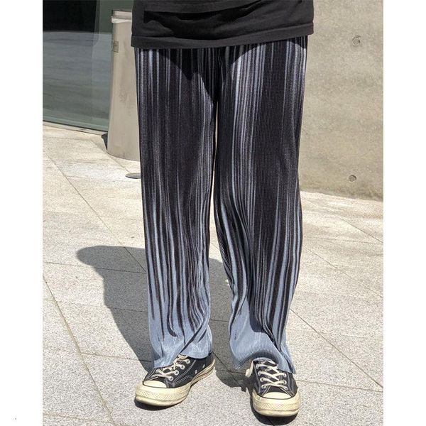 men's pants summer pleated fashion retro tie-dye casual men streetwear korean loose straight wide-leg mens trousers, Black
men's pants summer pleated fashion retro tie-dye casual men streetwear korean loose straight wide-leg mens trousers, Black