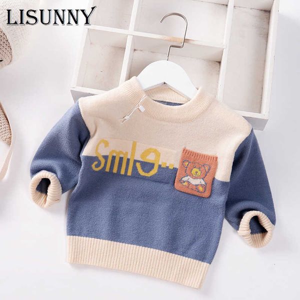 1t-5t autumn winter 2021 baby boys sweater children knitted clothes spliced letter kids pullover jumper toddler coat sweaters y1024, Blue
1t-5t autumn winter 2021 baby boys sweater children knitted clothes spliced letter kids pullover jumper toddler coat sweaters y1024, Blue