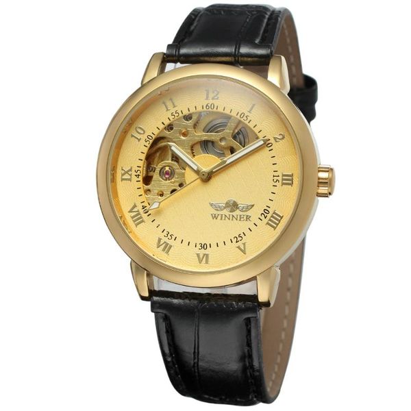 wristwatches t- winner timepieces personalized watches wholesale fashion leather strap automatic gold color skeleton oem for men, Slivery;brown
wristwatches t- winner timepieces personalized watches wholesale fashion leather strap automatic gold color skeleton oem for men, Slivery;brown