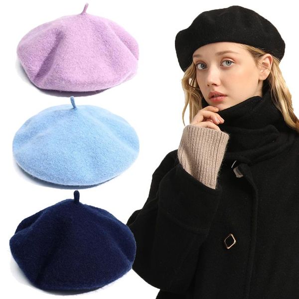 berets retro girl solid color beret french artist warm wool winter beanie hat vintage plain elegant ladies, Blue;gray
berets retro girl solid color beret french artist warm wool winter beanie hat vintage plain elegant ladies, Blue;gray