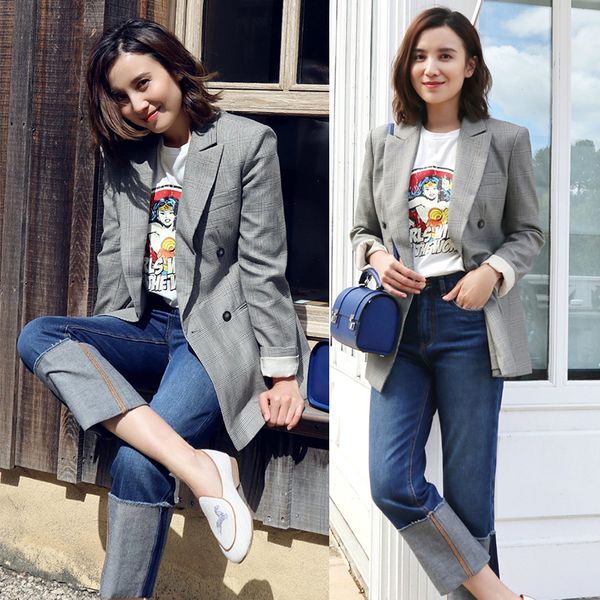 2021 new spring small women's jacket trellises england retro loosed from manta of the little ladies 33cd, White;black
2021 new spring small women's jacket trellises england retro loosed from manta of the little ladies 33cd, White;black
