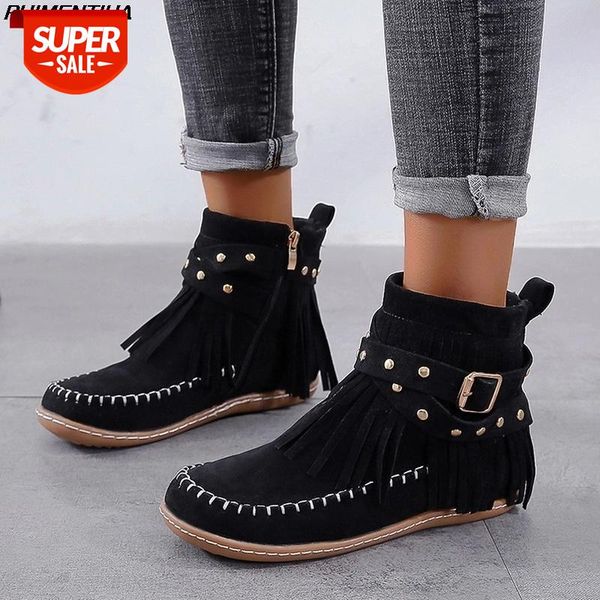 puimentiua women ankle boots big size 43 vintage tassel boots ladies sewing round toe flat female fashion zip solid shoes #nk3u, Black
puimentiua women ankle boots big size 43 vintage tassel boots ladies sewing round toe flat female fashion zip solid shoes #nk3u, Black