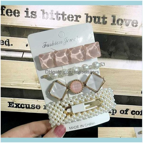 & tools productsins 4pcs/set hair clip for women fashion girl barrettes pearl crystal side headwear aessories jewelry gift1 drop delivery 20 
& tools productsins 4pcs/set hair clip for women fashion girl barrettes pearl crystal side headwear aessories jewelry gift1 drop delivery 20