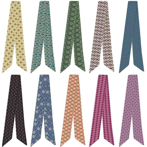scarves women head neck hair tie band neckerchief ethnic pattern printing variety bag handle wrap silk scarf small, Blue;gray
scarves women head neck hair tie band neckerchief ethnic pattern printing variety bag handle wrap silk scarf small, Blue;gray