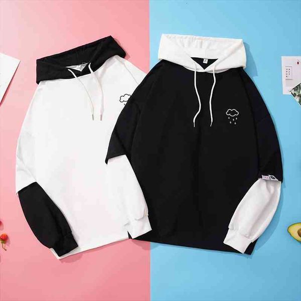 raindrops printed hoodie autumn spring fake two pieces patchwork sweatshirt women men harajuku kawaii couples clothes, Black
raindrops printed hoodie autumn spring fake two pieces patchwork sweatshirt women men harajuku kawaii couples clothes, Black