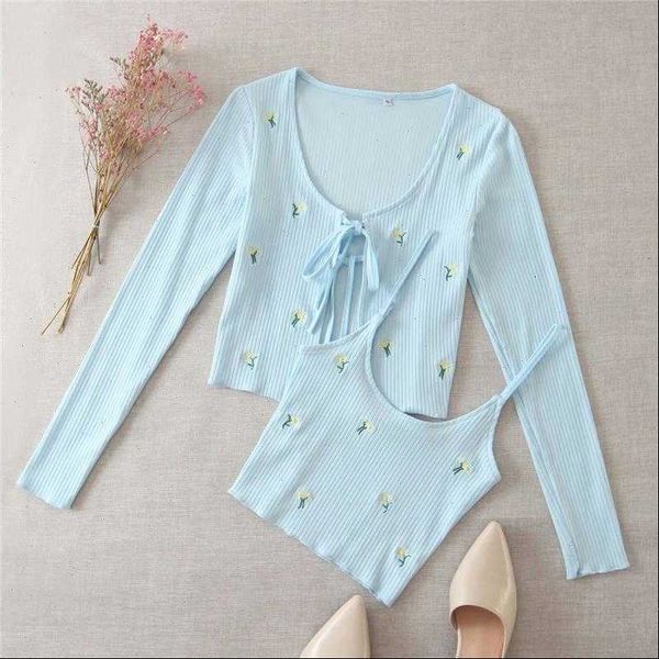 elegant knitted sets fashion floral womens shirt embroidery set streetwear girls chic knitwear, White
elegant knitted sets fashion floral womens shirt embroidery set streetwear girls chic knitwear, White
