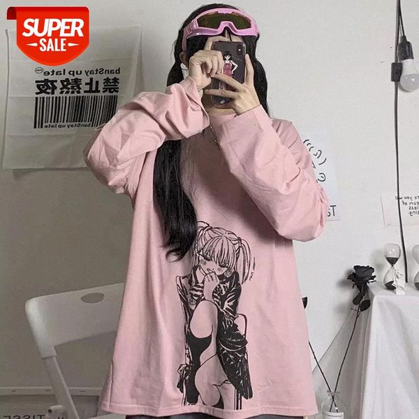 punk girl image tshirt harajuku long sleeve t shirt womens clothes oversized t shirt 2020 autumn dark casual loose o-neck #yk5j, White
punk girl image tshirt harajuku long sleeve t shirt womens clothes oversized t shirt 2020 autumn dark casual loose o-neck #yk5j, White