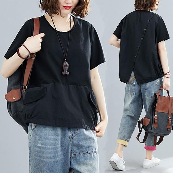 women's t-shirt 2021 summer wear korean version slim loose solid color large literature short sleeve, White
women's t-shirt 2021 summer wear korean version slim loose solid color large literature short sleeve, White