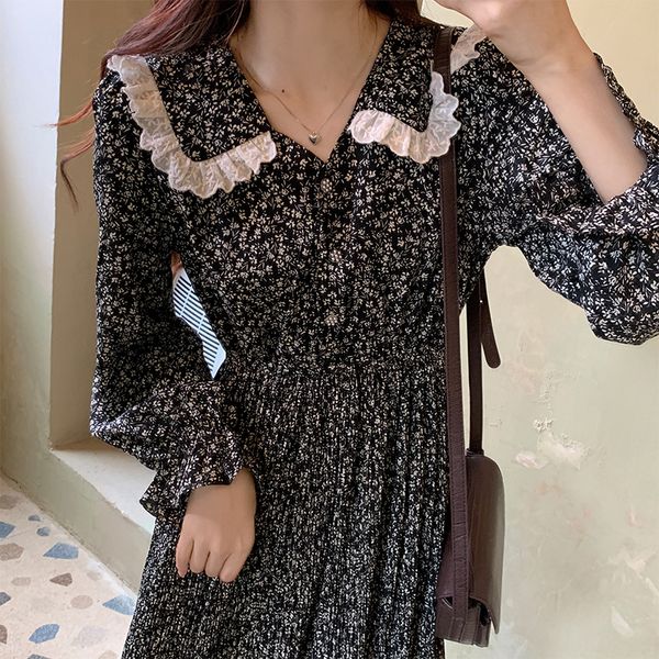 dressed plus size autumn lace chiffon thin waist on the knee long floral sleeve midi skirt feminine faerie fashion 6r9k, Black;gray
dressed plus size autumn lace chiffon thin waist on the knee long floral sleeve midi skirt feminine faerie fashion 6r9k, Black;gray