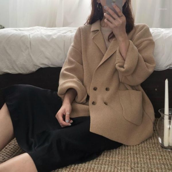 women's sweaters women autumn winter thick pocket double breasted long cardigan ladies sweater female plus size loose knitting coat sue, White;black
women's sweaters women autumn winter thick pocket double breasted long cardigan ladies sweater female plus size loose knitting coat sue, White;black