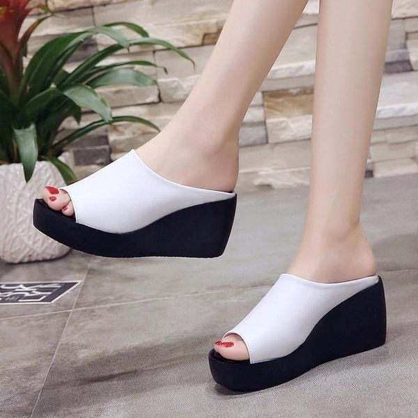 summer new women's flip-flop sandals fashion women's fish mouth sponge cake slope with casual sandals and slippers, Black
summer new women's flip-flop sandals fashion women's fish mouth sponge cake slope with casual sandals and slippers, Black