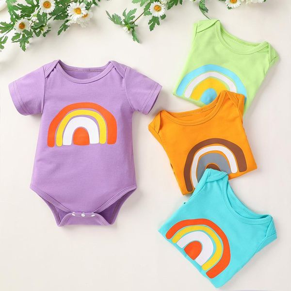 clothing sets toddler kids born infant baby boy girl short sleeve rainbow print romper bodysuit outfits children's clothes, White
clothing sets toddler kids born infant baby boy girl short sleeve rainbow print romper bodysuit outfits children's clothes, White