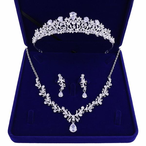 wedding jewelry sets zricon bride set rhinestone cubic zircon crown necklace bridal hair accessories cl29, Slivery;golden
wedding jewelry sets zricon bride set rhinestone cubic zircon crown necklace bridal hair accessories cl29, Slivery;golden