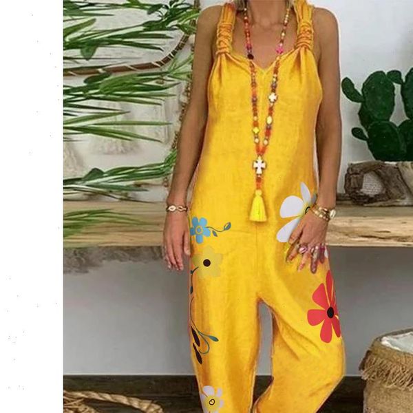 flower print linen cotton jumpsuit women loose plus size sleeveless overalls casual lace up strappy long romper playsuit, Black;white
flower print linen cotton jumpsuit women loose plus size sleeveless overalls casual lace up strappy long romper playsuit, Black;white
