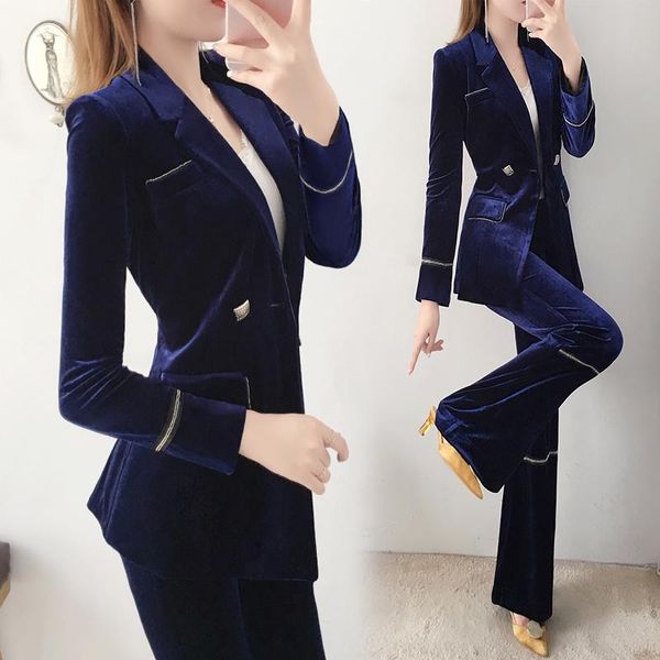 two piece dress gold velvet suit women 2021 thick autumn and winter clothing high-end temperament professional two-piece clothes, White
two piece dress gold velvet suit women 2021 thick autumn and winter clothing high-end temperament professional two-piece clothes, White