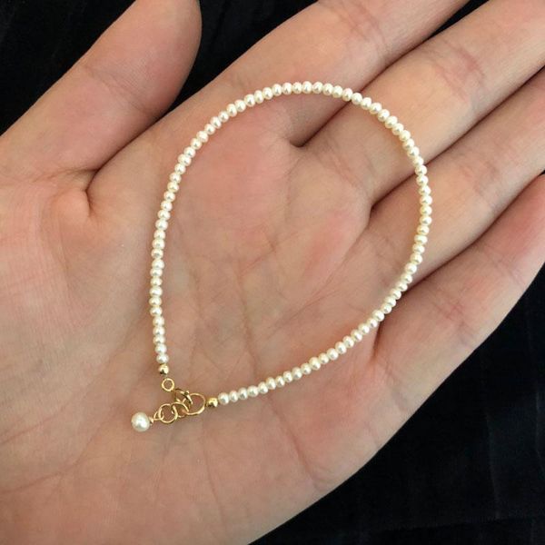 link, chain natural freshwater pearl fashion simple and bracelet 925 sterling silver clasp, Black
link, chain natural freshwater pearl fashion simple and bracelet 925 sterling silver clasp, Black