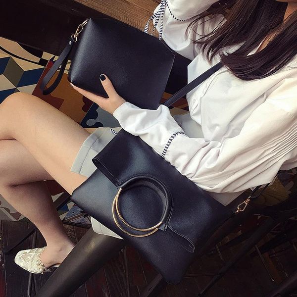 evening bags 2pcs handbags set woman bag folding ring composite tote large capacity messenger purse bolso mujer torebka damska femina
evening bags 2pcs handbags set woman bag folding ring composite tote large capacity messenger purse bolso mujer torebka damska femina