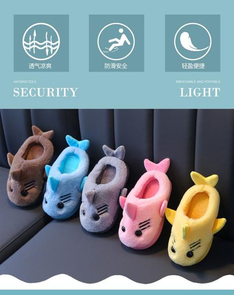 slipper children cotton slippers winter cartoon fish boys and girls warm thick anti-skid soft bottom home indoor baby shoes cute, Black;grey
slipper children cotton slippers winter cartoon fish boys and girls warm thick anti-skid soft bottom home indoor baby shoes cute, Black;grey