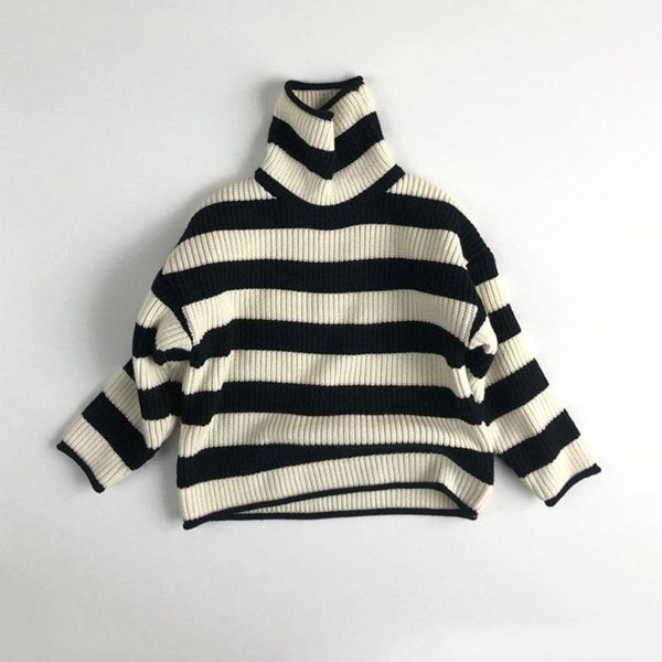 pullover 1-8t toddler kid baby boys girls winter clothes turtleneck striped sweater long sleeve knit thick fashion knitwear, Blue
pullover 1-8t toddler kid baby boys girls winter clothes turtleneck striped sweater long sleeve knit thick fashion knitwear, Blue