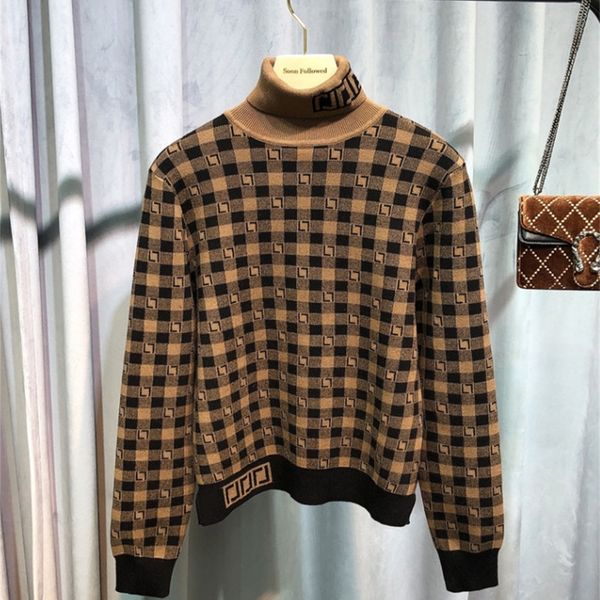 letter jacquard knitting women's high neck 20 autumn and winter slim elastic pullover long sleeve plaid sweaterli, White;black
letter jacquard knitting women's high neck 20 autumn and winter slim elastic pullover long sleeve plaid sweaterli, White;black