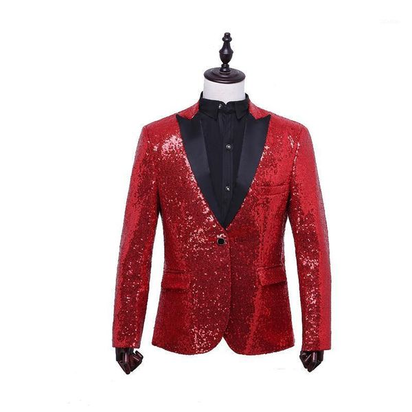 men's suits & blazers 2021 male slim fit jacket fashion gold royal blue red silver sequin blazer men stage wear designs costumes for si, White;black
men's suits & blazers 2021 male slim fit jacket fashion gold royal blue red silver sequin blazer men stage wear designs costumes for si, White;black