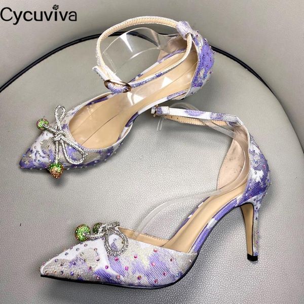 dress shoes sweet crystal bowknot high heels sandals women pointy toe mules summer party ankle strap sandalias mujer, Black
dress shoes sweet crystal bowknot high heels sandals women pointy toe mules summer party ankle strap sandalias mujer, Black