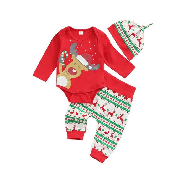 clothing sets toddler infant baby girls boys christmas outfits deer print long sleeve romper bodysuit pants hat 3pcs xmas clothes set 0-18m, White
clothing sets toddler infant baby girls boys christmas outfits deer print long sleeve romper bodysuit pants hat 3pcs xmas clothes set 0-18m, White