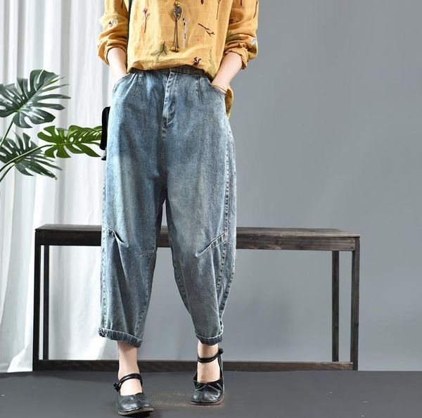 women's jeans women spring patchwork denim pants female 2021 elastic waist trousers ladies vintage autumn harem, Blue
women's jeans women spring patchwork denim pants female 2021 elastic waist trousers ladies vintage autumn harem, Blue
