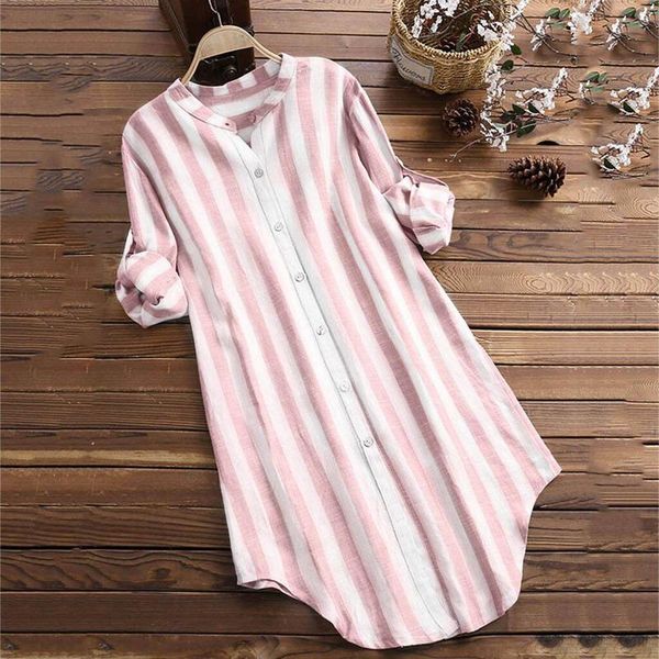 hirigin plus size women stripe shirts loose long sleeve casual collar stripe blouse shirt ladies cotton blend soft blouse, White
hirigin plus size women stripe shirts loose long sleeve casual collar stripe blouse shirt ladies cotton blend soft blouse, White