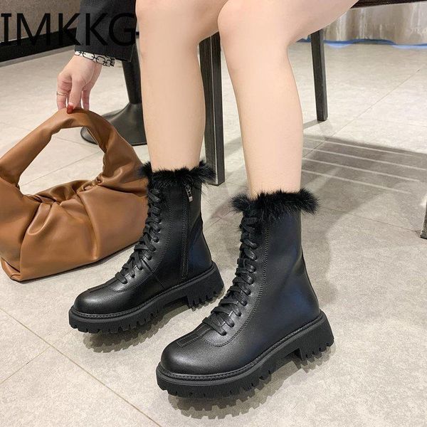 boots lady women's thick-soled flat heel 2021 autumn british style round toe ankle women warm shoe, Black
boots lady women's thick-soled flat heel 2021 autumn british style round toe ankle women warm shoe, Black