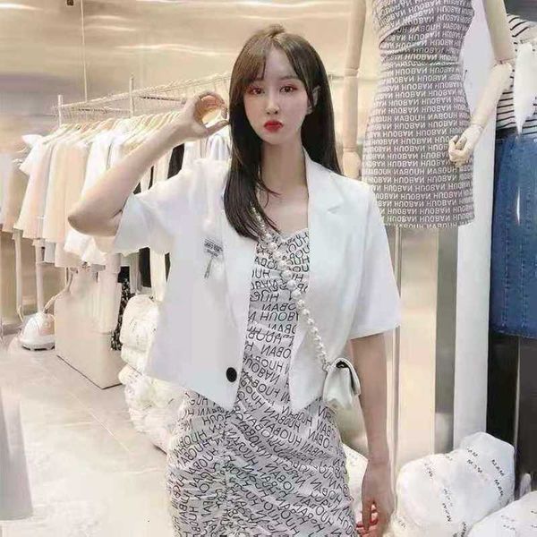 age reduction fashion two piece drs short sleeve blazer letter sling girl suit, Black;gray
age reduction fashion two piece drs short sleeve blazer letter sling girl suit, Black;gray