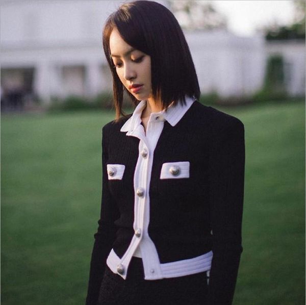 women's knits & tees 2021 spring cardigan retro black and white stitching knitting coat elegant office women cardigans short top
women's knits & tees 2021 spring cardigan retro black and white stitching knitting coat elegant office women cardigans short top