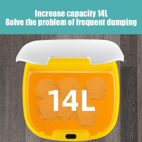 waste bins automatic intelligent induction trash can household living room kitchen bedroom bathroom plastic bin 14l-
waste bins automatic intelligent induction trash can household living room kitchen bedroom bathroom plastic bin 14l-