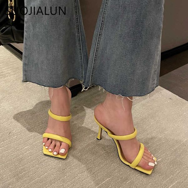 suojialun summer square toe women slippers fashion narrow band elegant ladies snadal shoes thin high heel outside slides 210630, Black
suojialun summer square toe women slippers fashion narrow band elegant ladies snadal shoes thin high heel outside slides 210630, Black